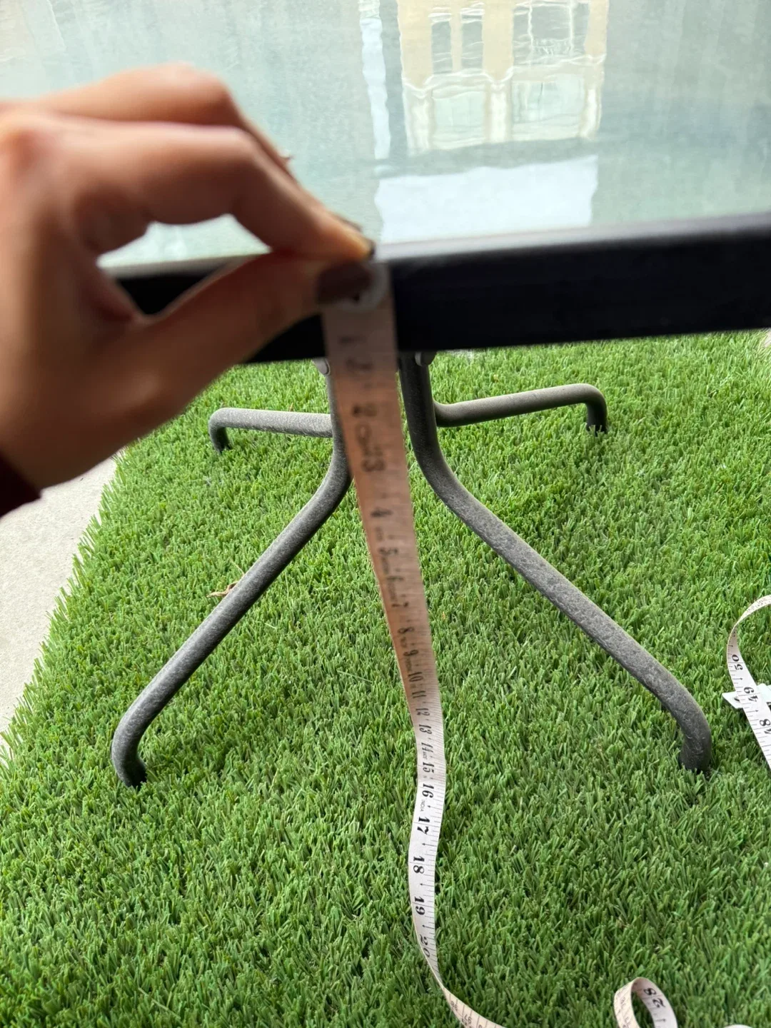 Glass Top End Table - 18" Square image indicator(2)