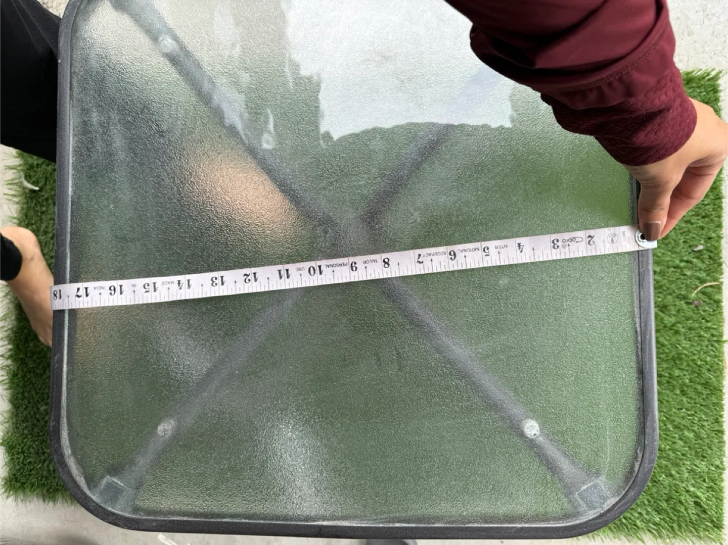 Glass Top End Table - 18" Square image indicator(3)