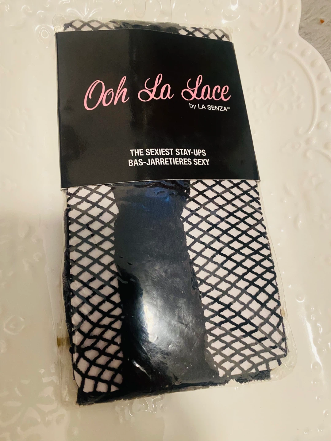 La Senza Ooh La Lace Stay-Ups S-M/P-M