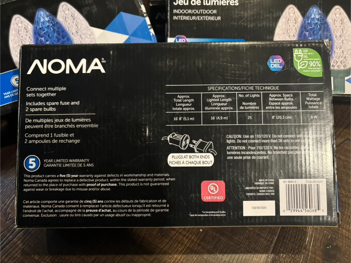 NOMA Blue and White String Lights - Indoor/Outdoor image indicator(2)