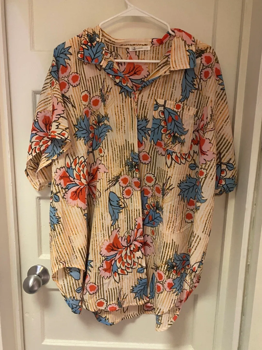 Cupshe Floral Print Blouse - Size L thumbnail