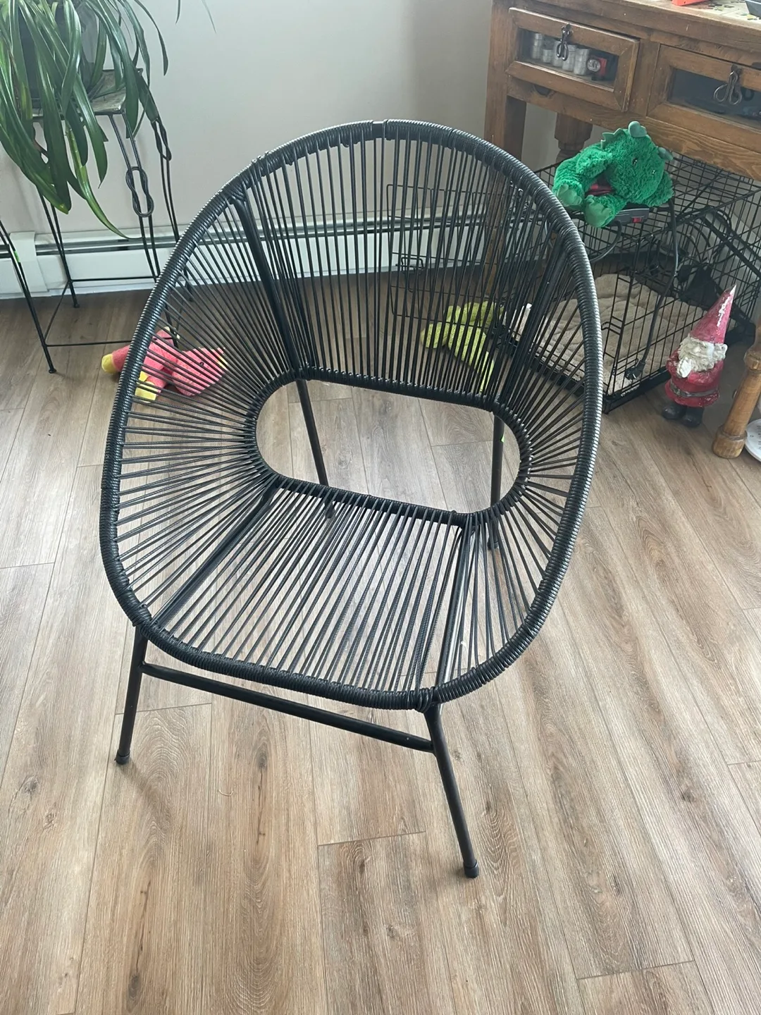 Black Acapulco Chair - Great Condition!