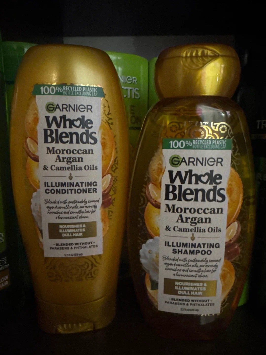 Garnier Whole Blends Moroccan Argan Shampoo & Conditioner thumbnail