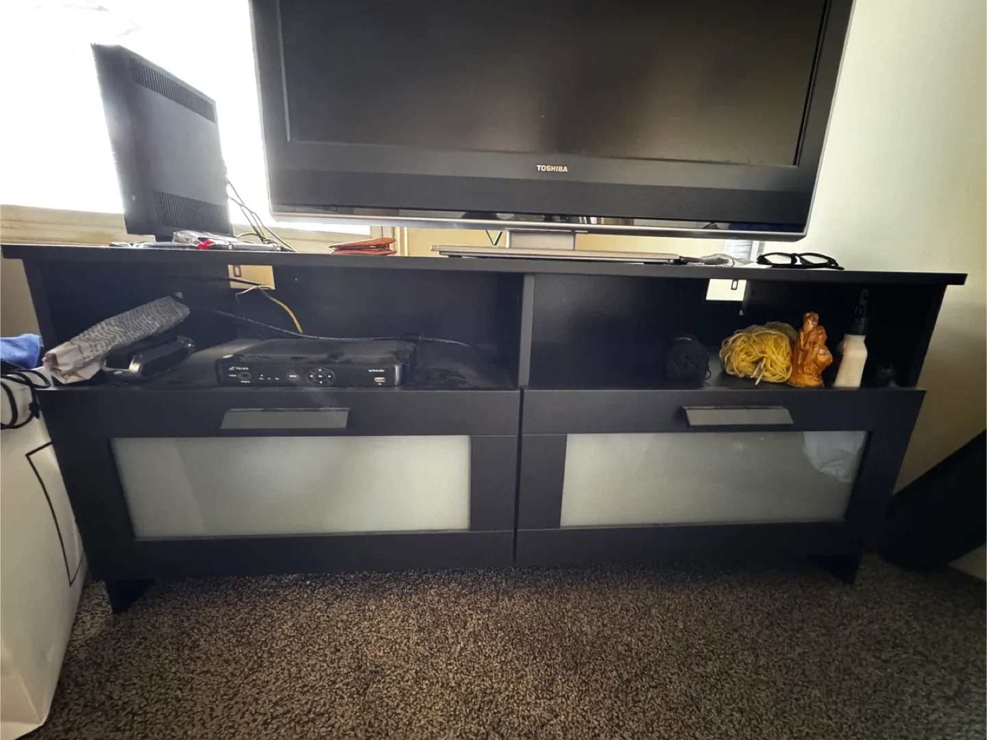 IKEA Besta TV Stand - Black/Brown thumbnail