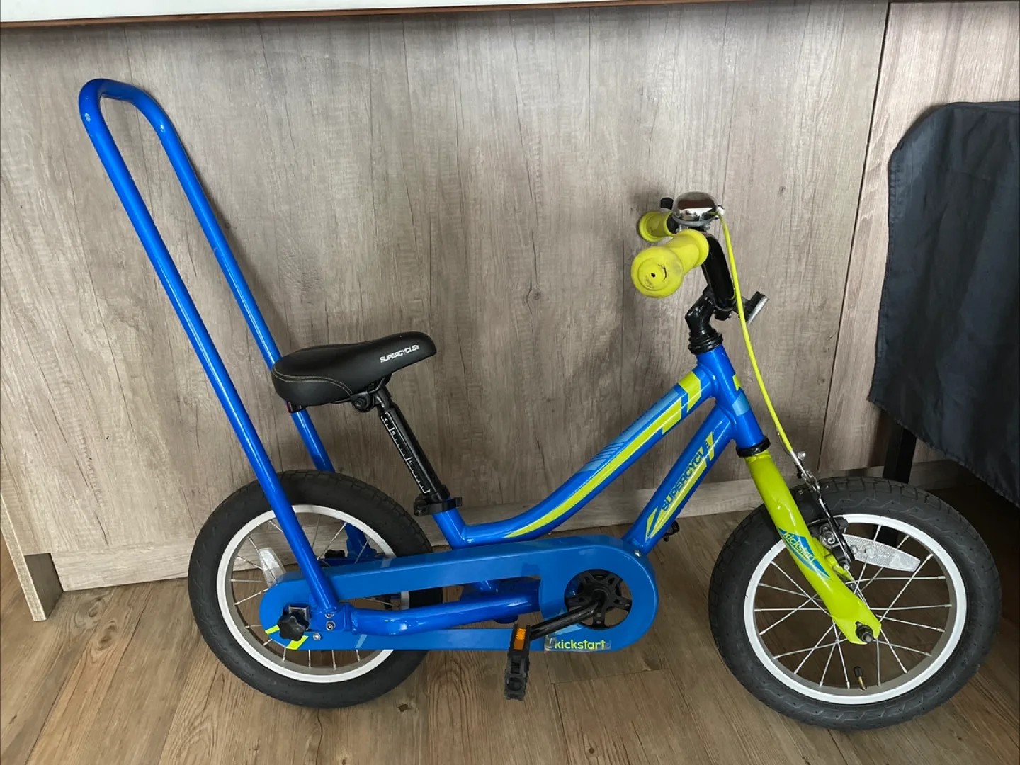 Supercycle Kickstart Kids' Bike - Blue & Yellow image indicator(2)