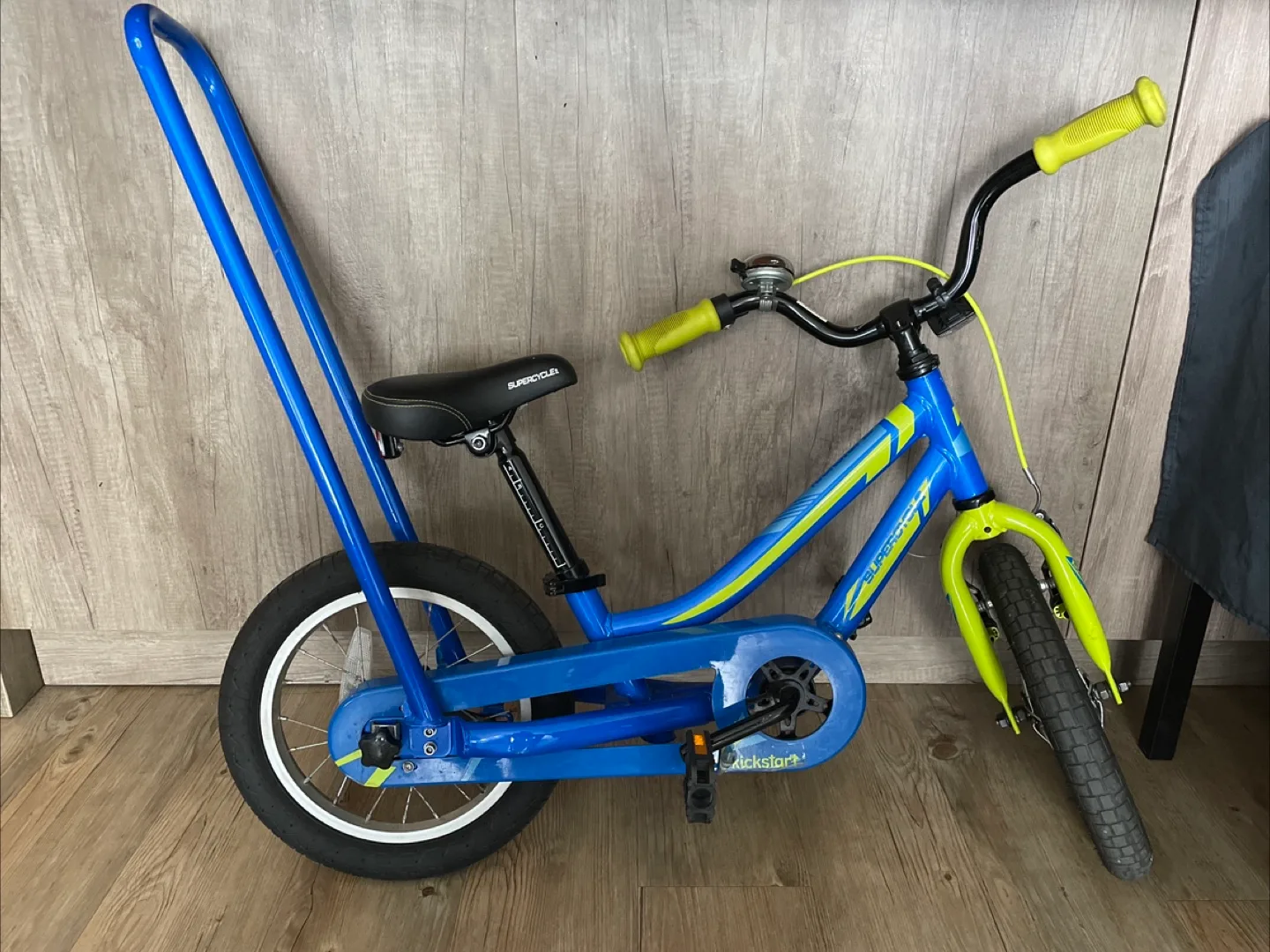 Supercycle Kickstart Kids' Bike - Blue & Yellow thumbnail