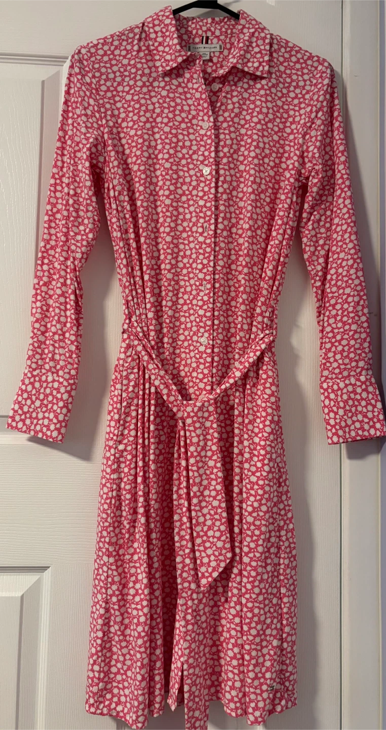 Tommy Hilfiger Pink Floral Dress - Size XXS