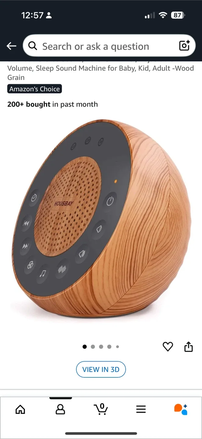 Housbay White Noise Machine - Wood Grain thumbnail
