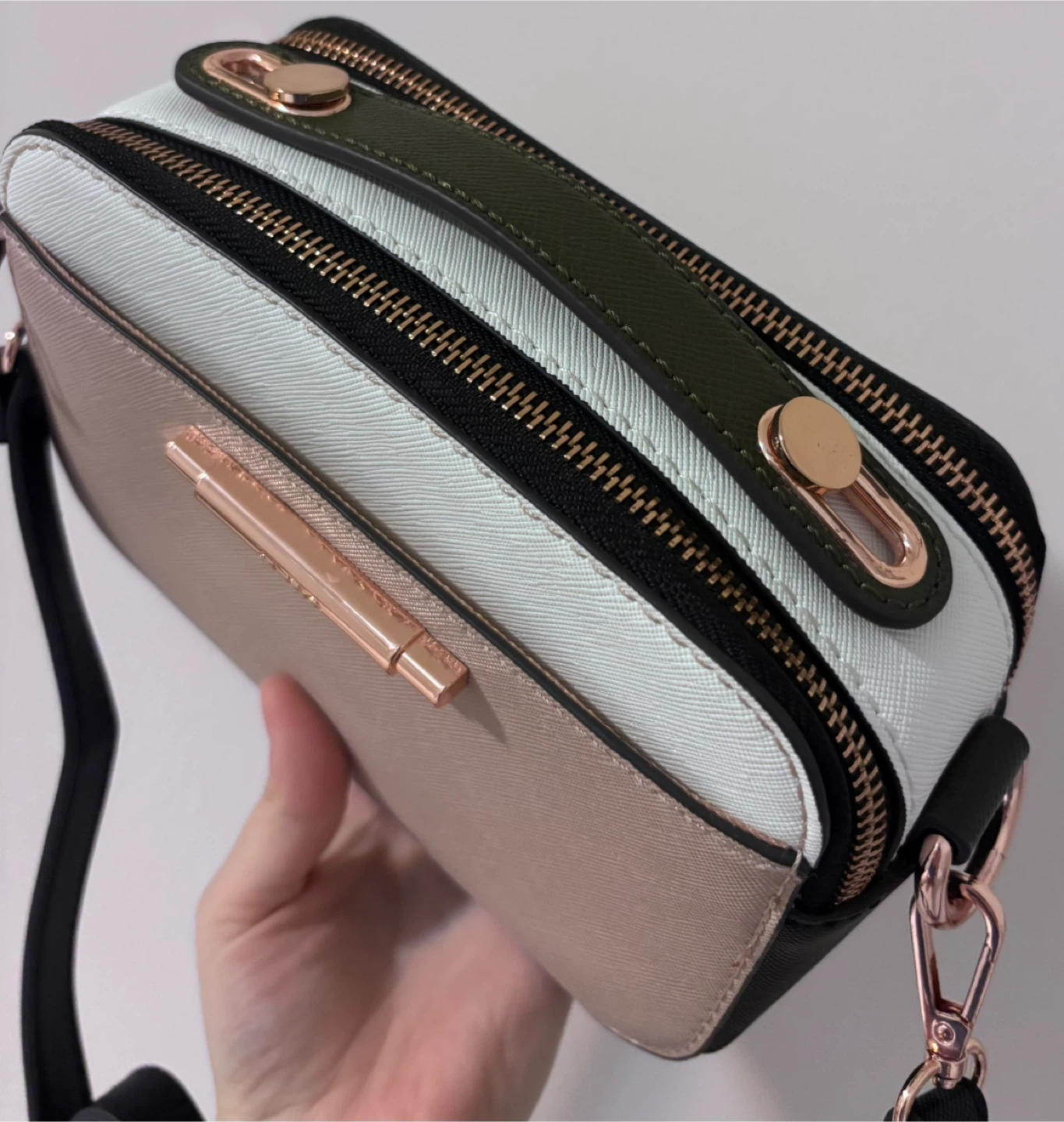 Aldo Crossbody Bag - Blush, White & Black - photo 3