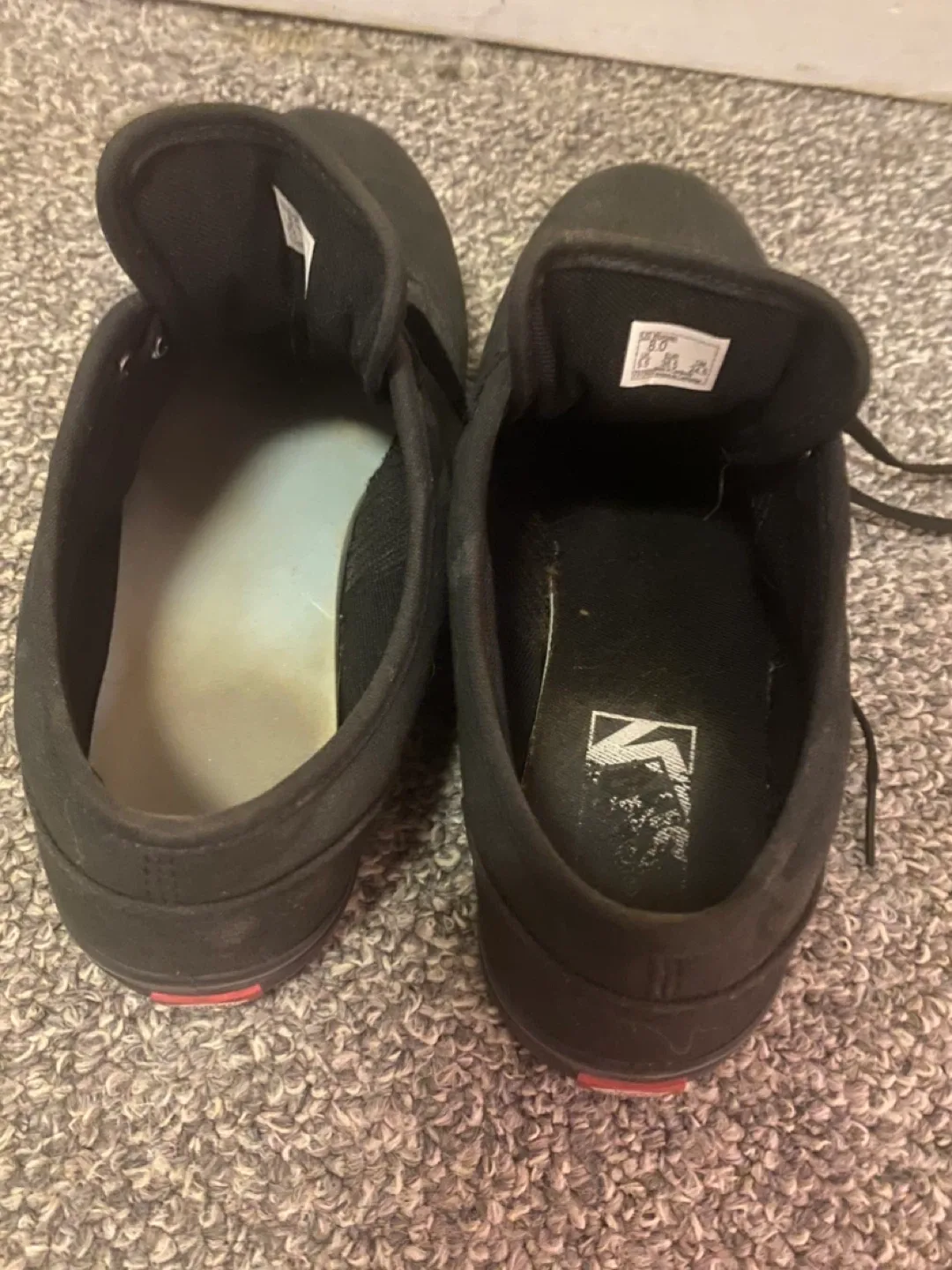 Vans Black Sneakers, Size 8 image indicator(3)