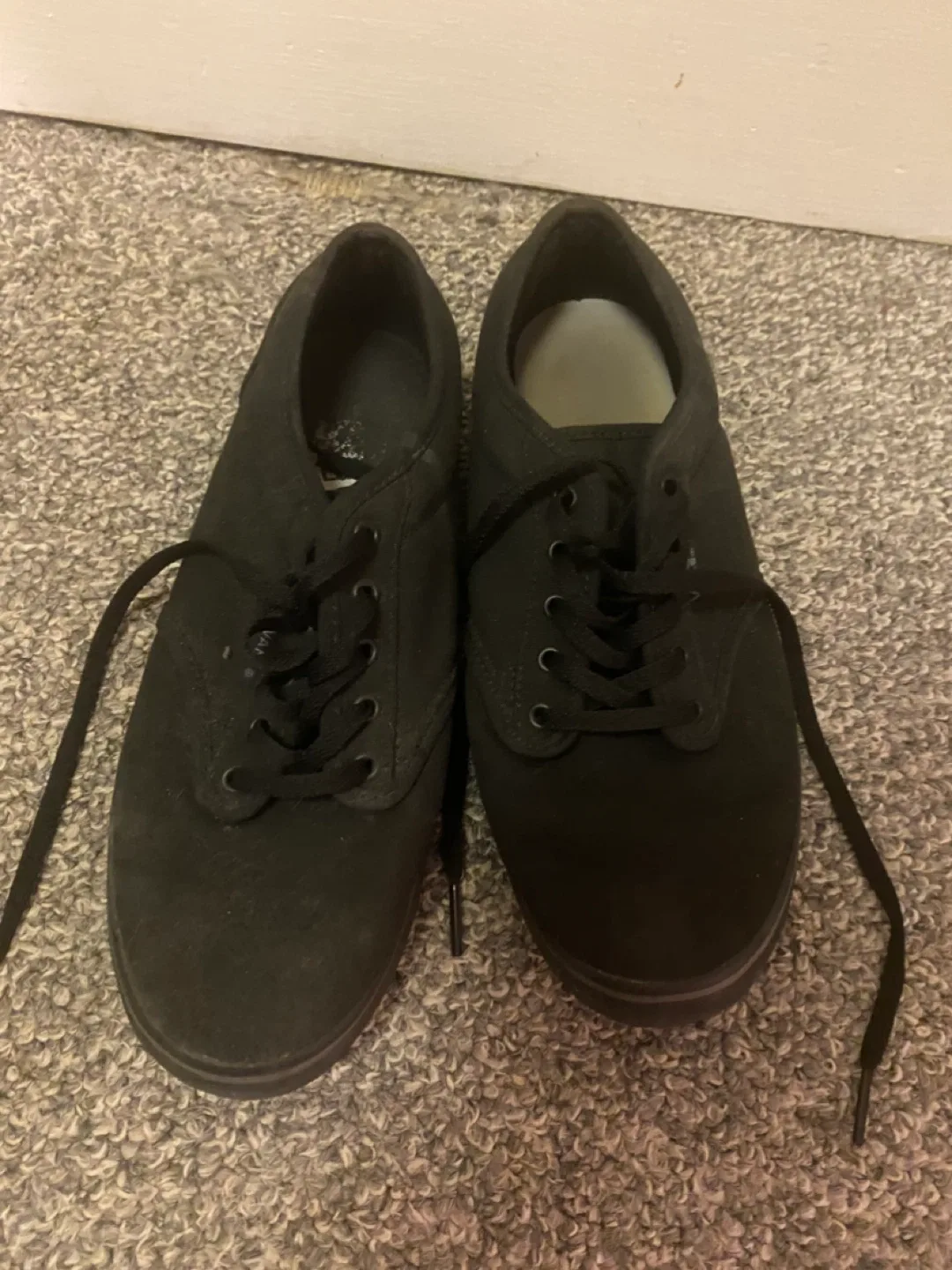 Vans Black Sneakers, Size 8 thumbnail