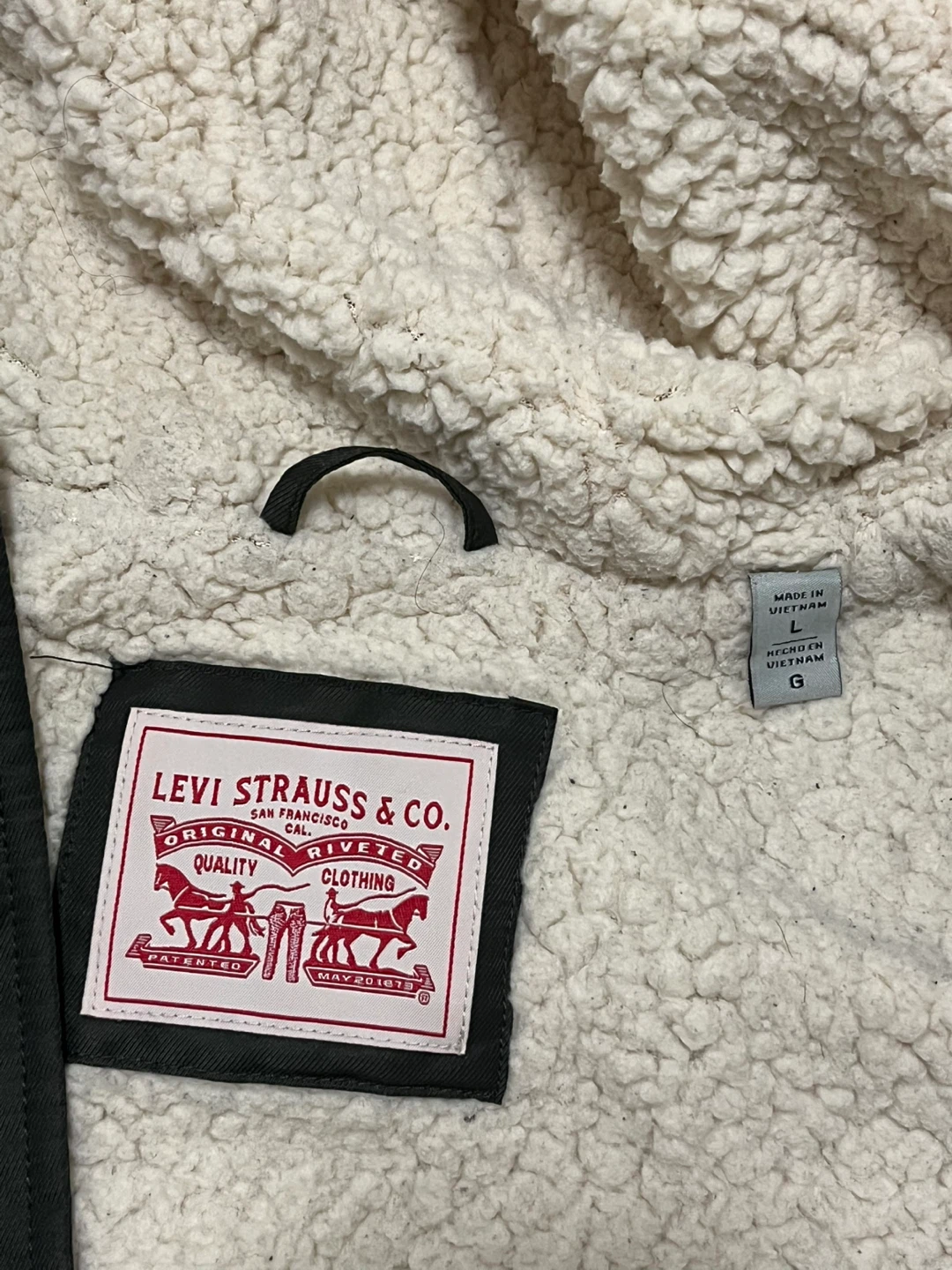 Women’s Levi Strauss Sherpa Lined Hooded Parka - L - photo 3