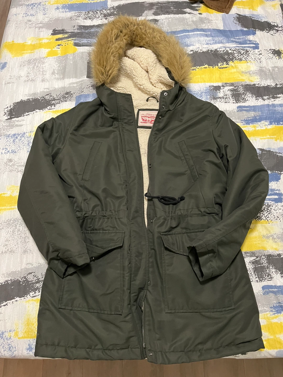 Women’s Levi Strauss Sherpa Lined Hooded Parka - L