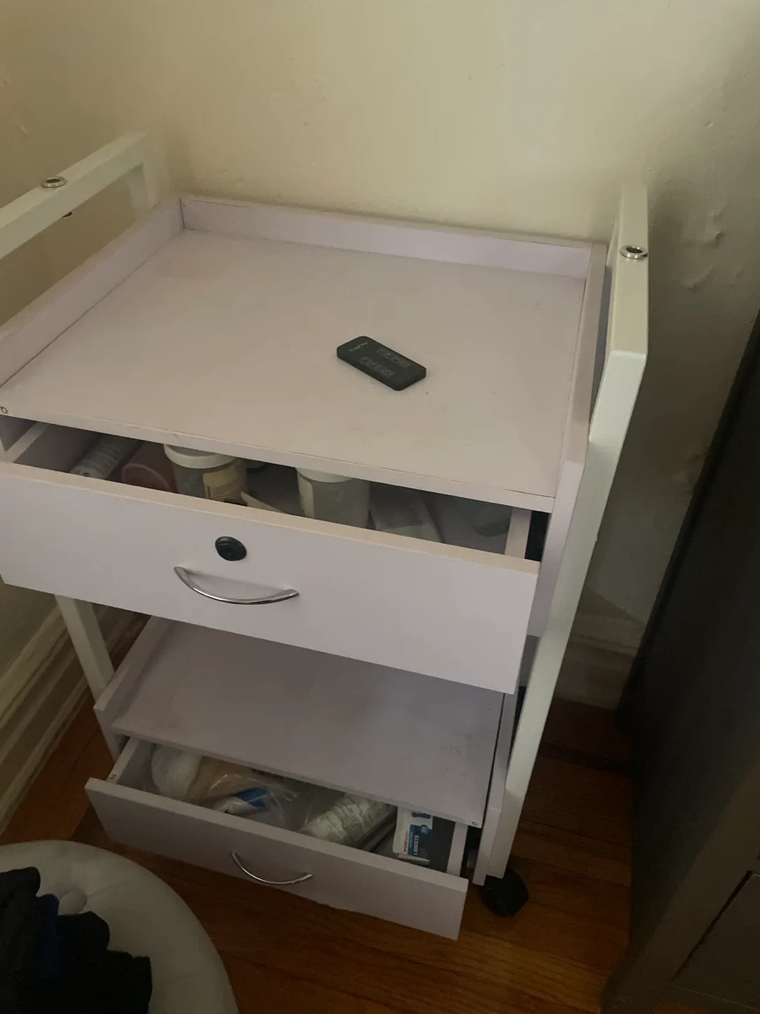 Rolling Storage Cart with Drawers image indicator(2)