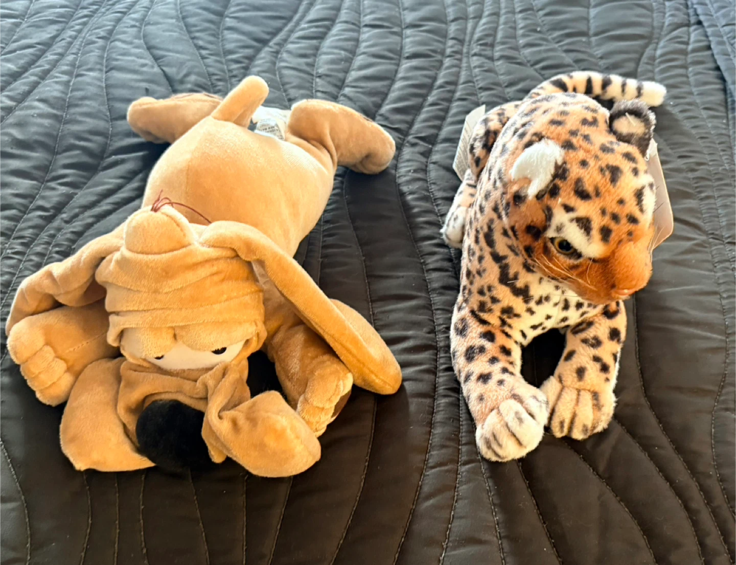 Plush Dog and Leopard Stuffed Animals