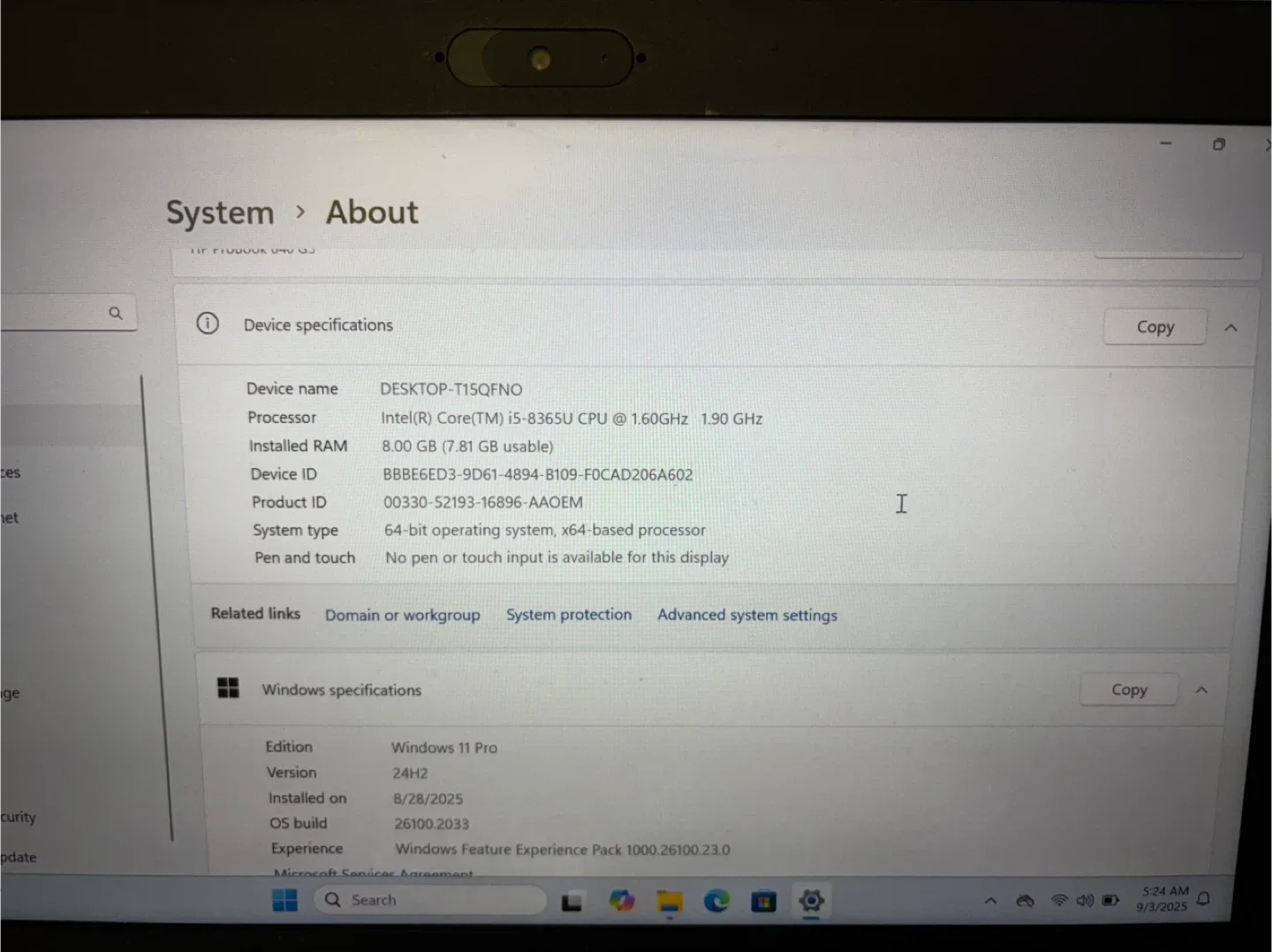 HP laptop windows 11 image indicator(2)