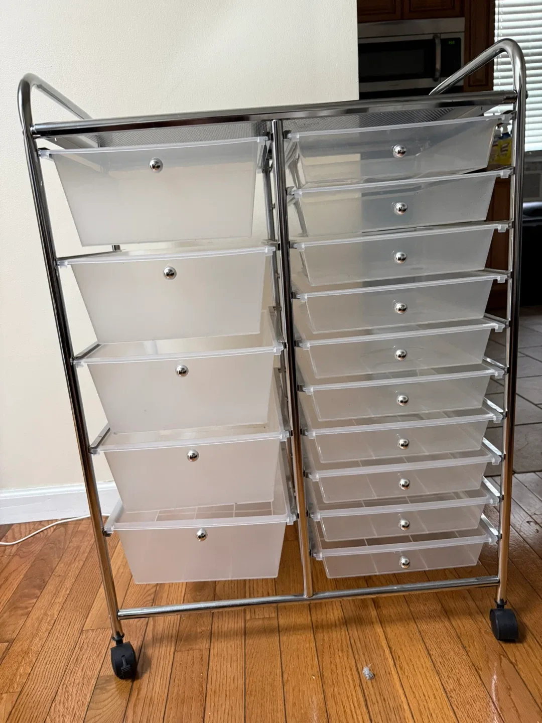 Rolling Storage Cart with 20 Drawers