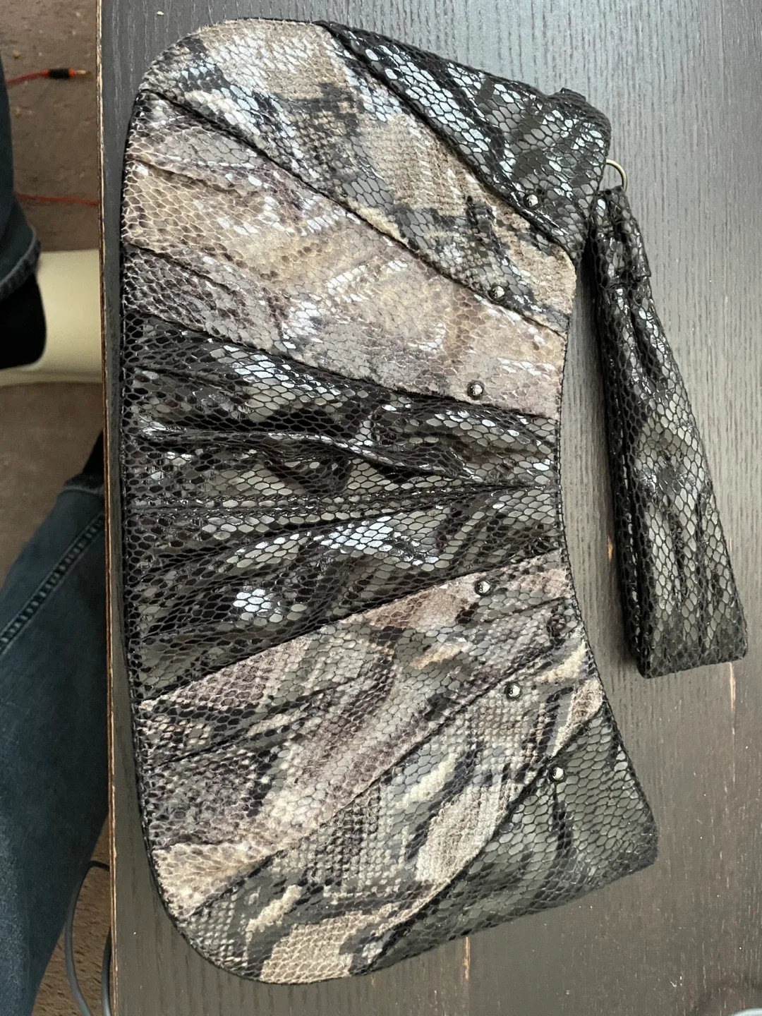 Nine West Snakeskin Clutch image indicator(2)