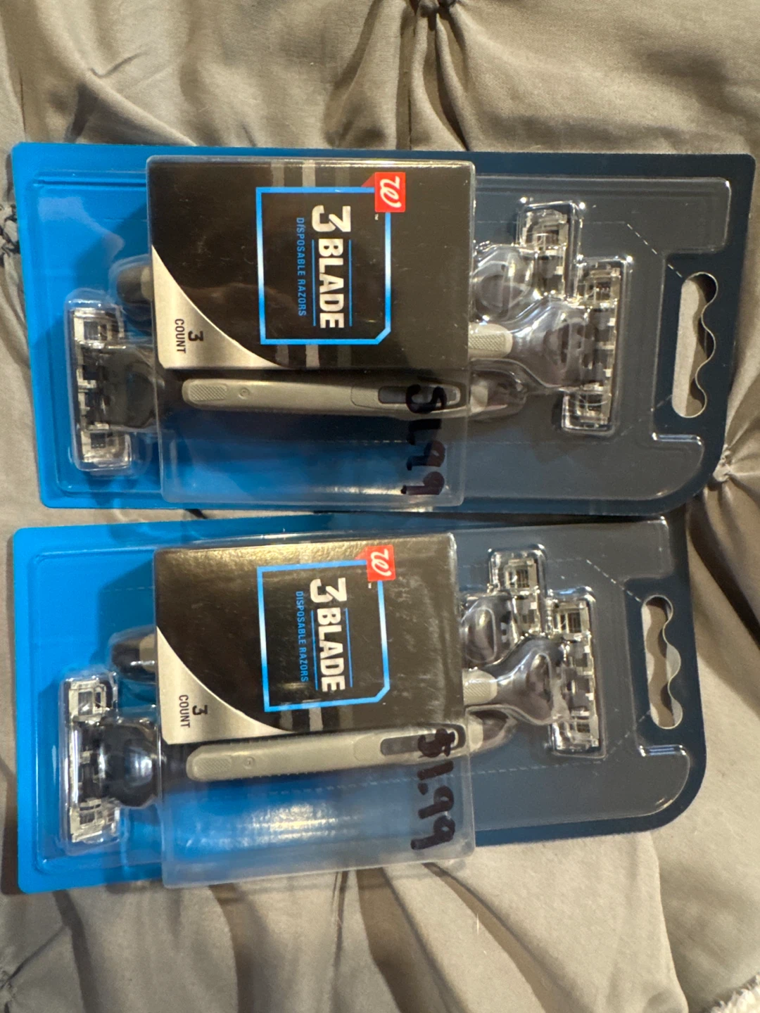 Walgreens 3 Blade Disposable Razors (2 packs)