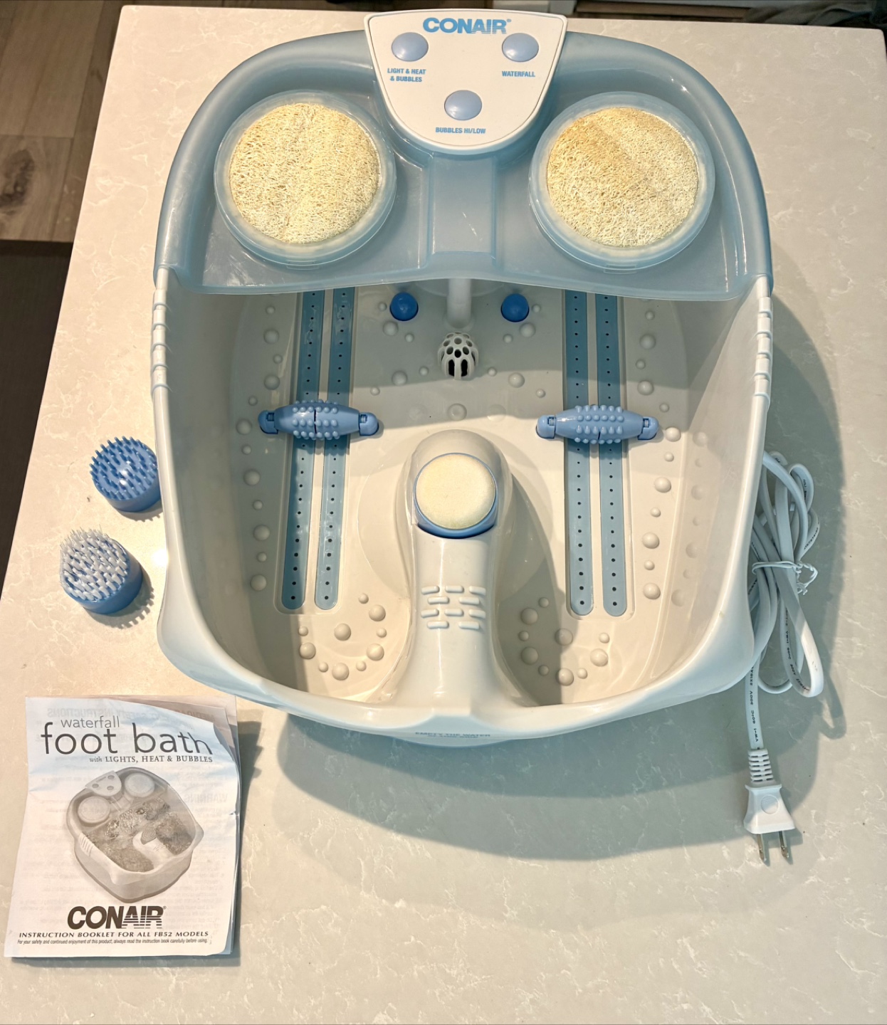Waterfall foot bath and massager - photo 2