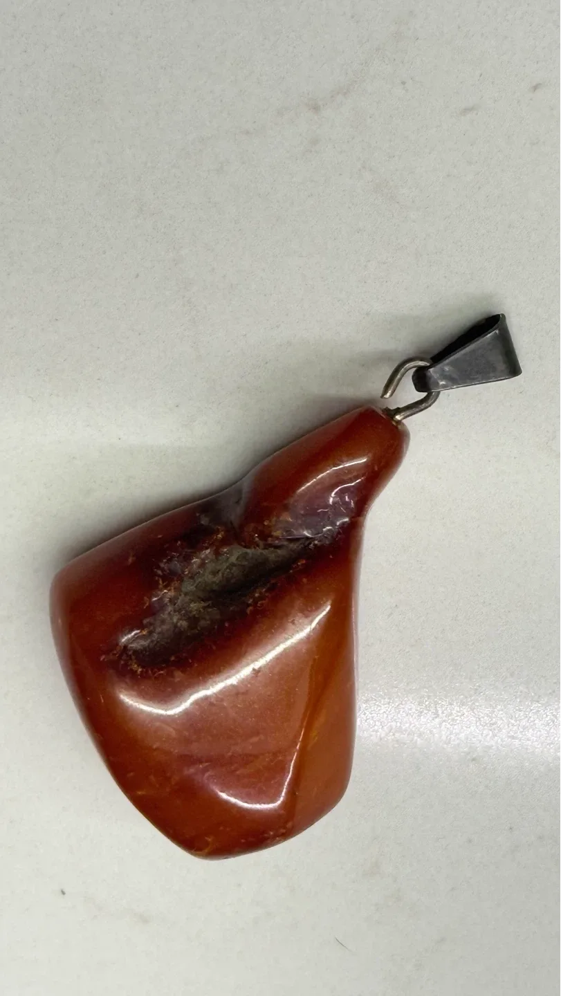 Vintage Amber - Reddish Brown Stone Pendant image indicator(3)