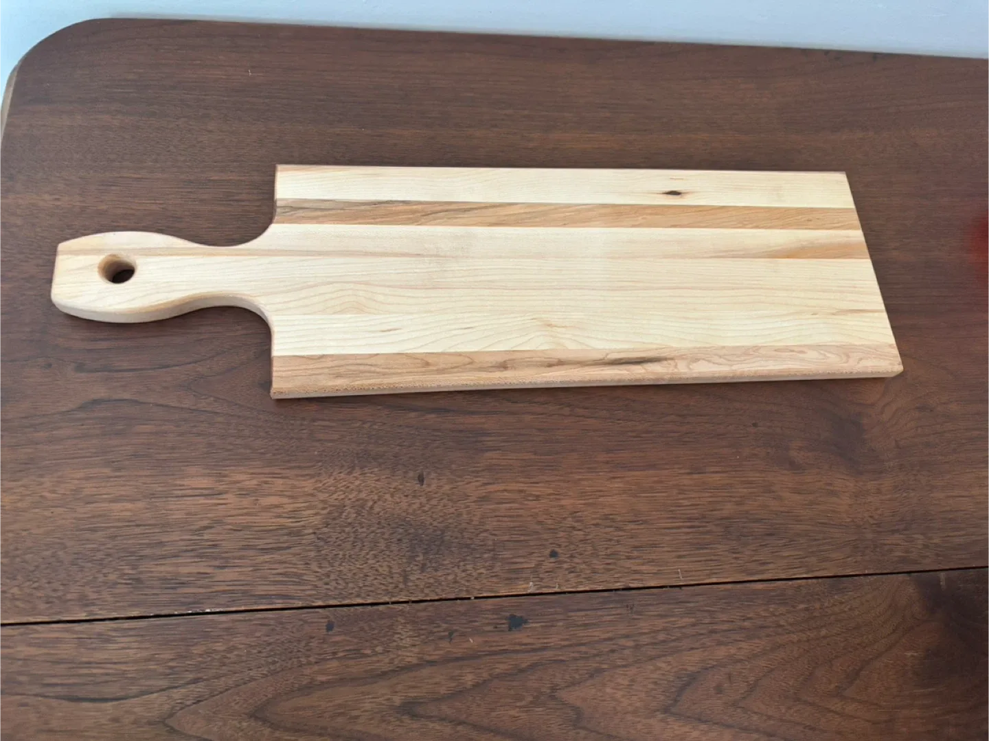 Maple Wooden Cutting Board with Handle image indicator(4)