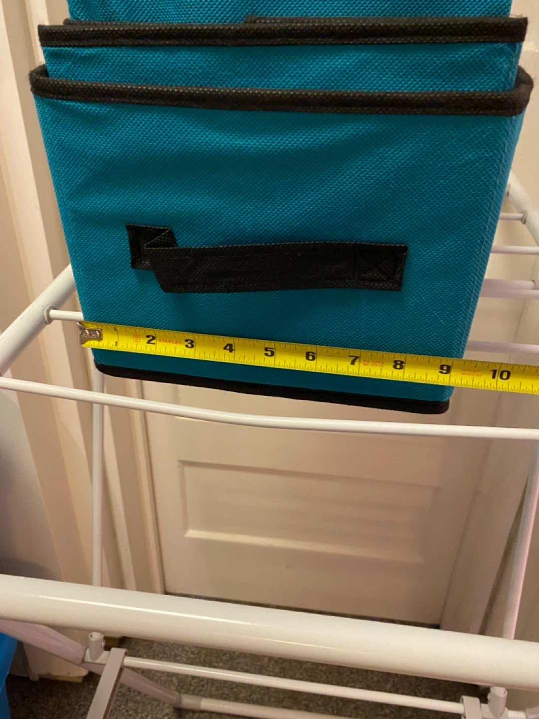 Turquoise Fabric Storage Bins - Set of 8 - photo 3