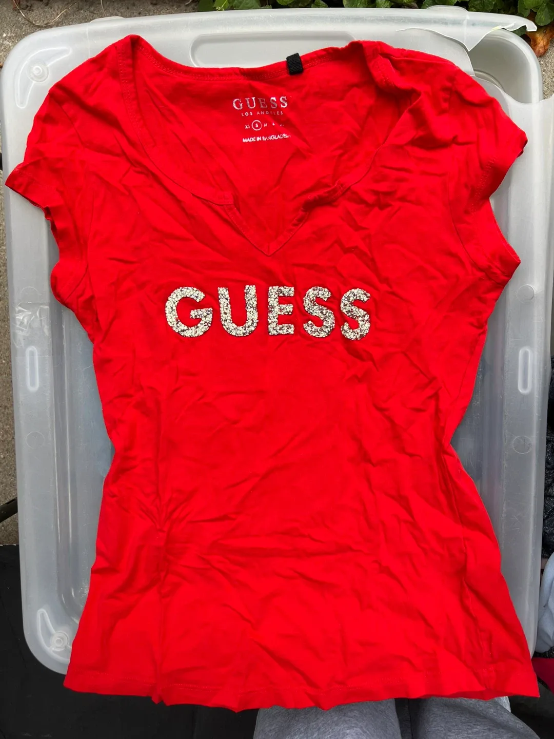 Guess Los Angeles Red T-Shirt - Size S thumbnail