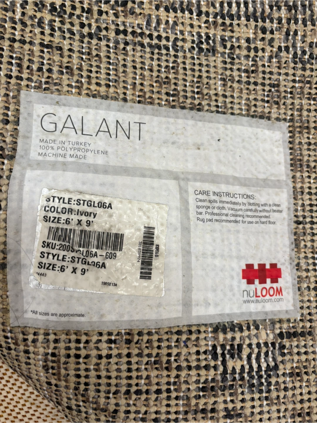 nuLOOM Galant Ivory Rug 6' x 9' - photo 2