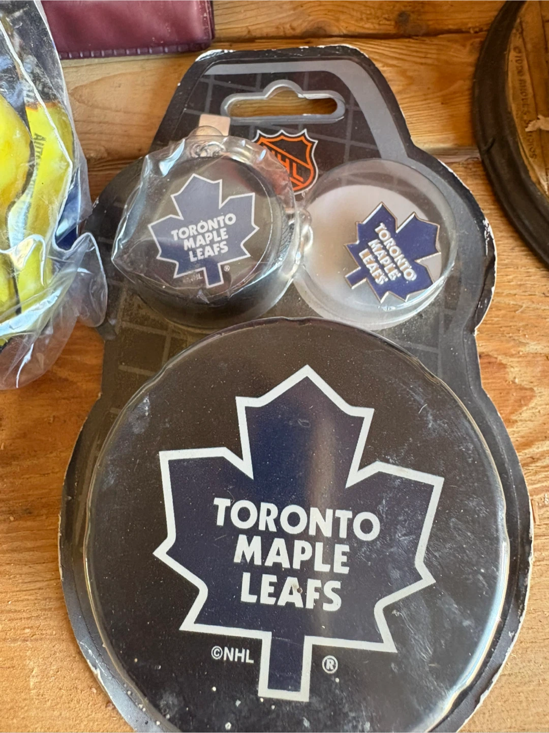 Toronto Maple Leafs Hockey Puck & Keychains