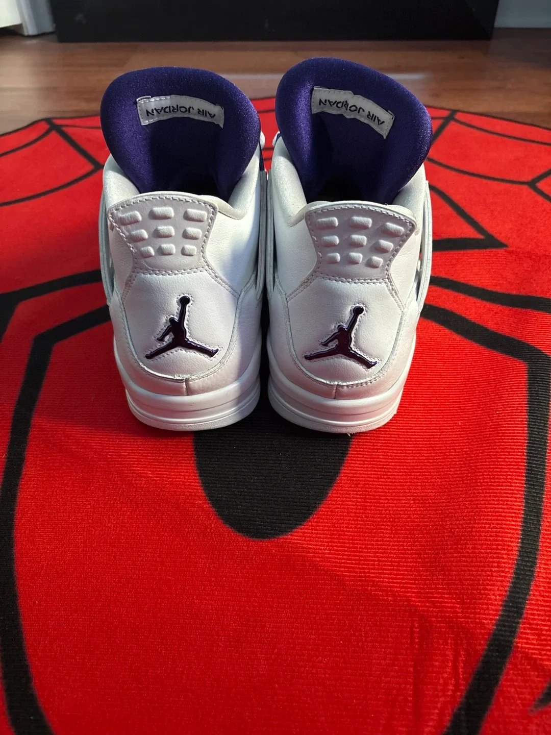 Air Jordan 4 Retro 'Metallic Purple' Sneakers Size 12 image indicator(3)