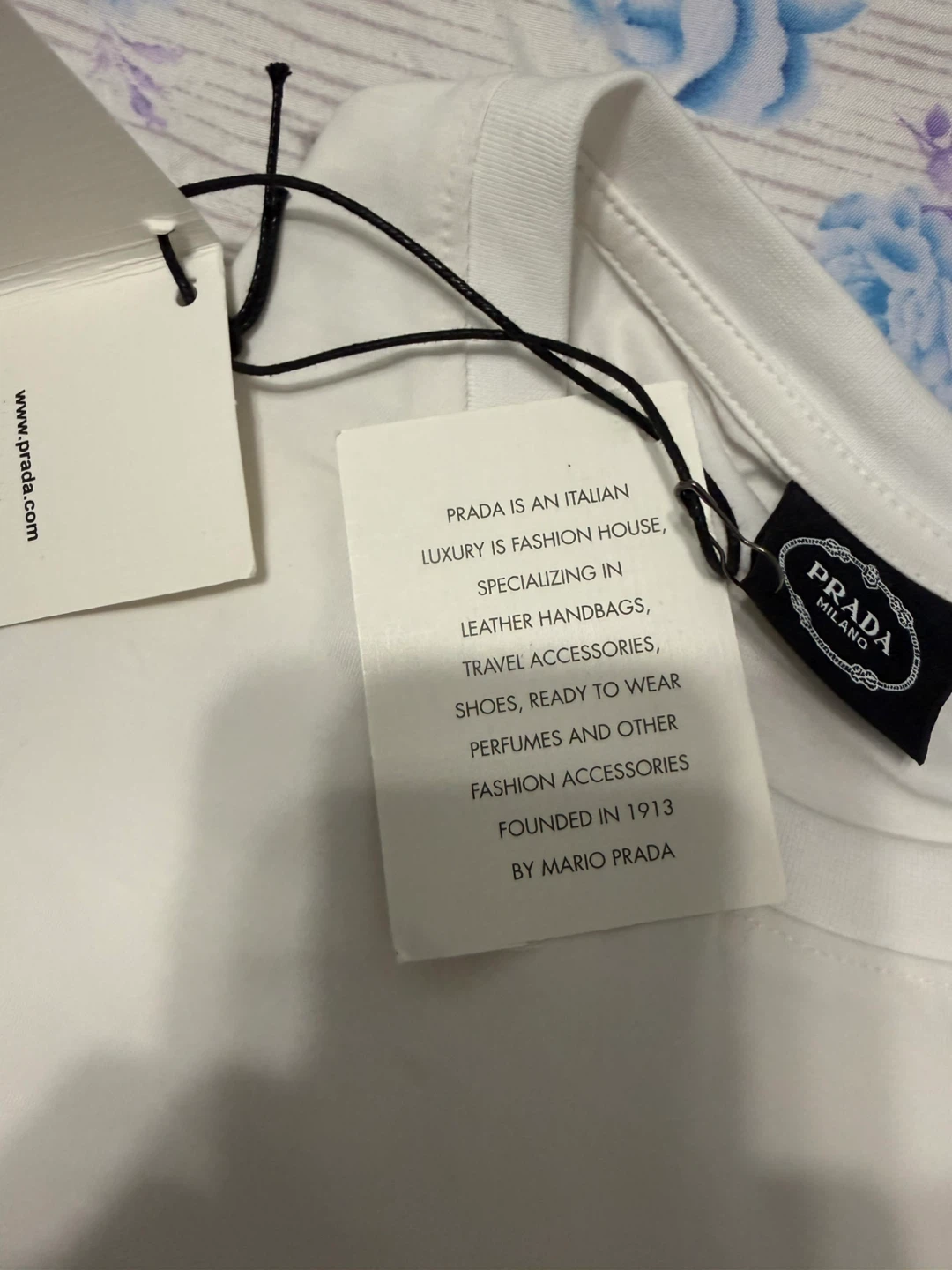 White Prada T-Shirt - Size L - photo 3