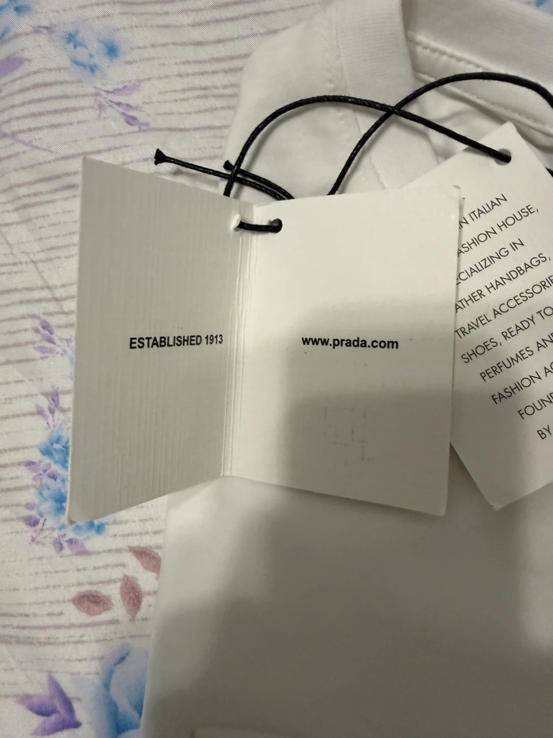 White Prada T-Shirt - Size L - photo 2
