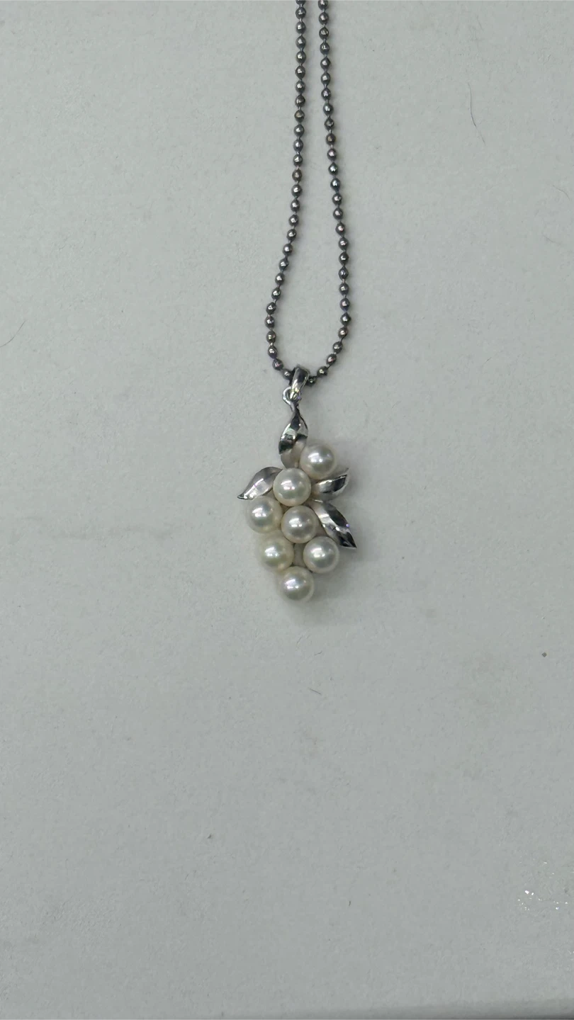 Mikomoto Pearl Grape Cluster Pendant Necklace - photo 2