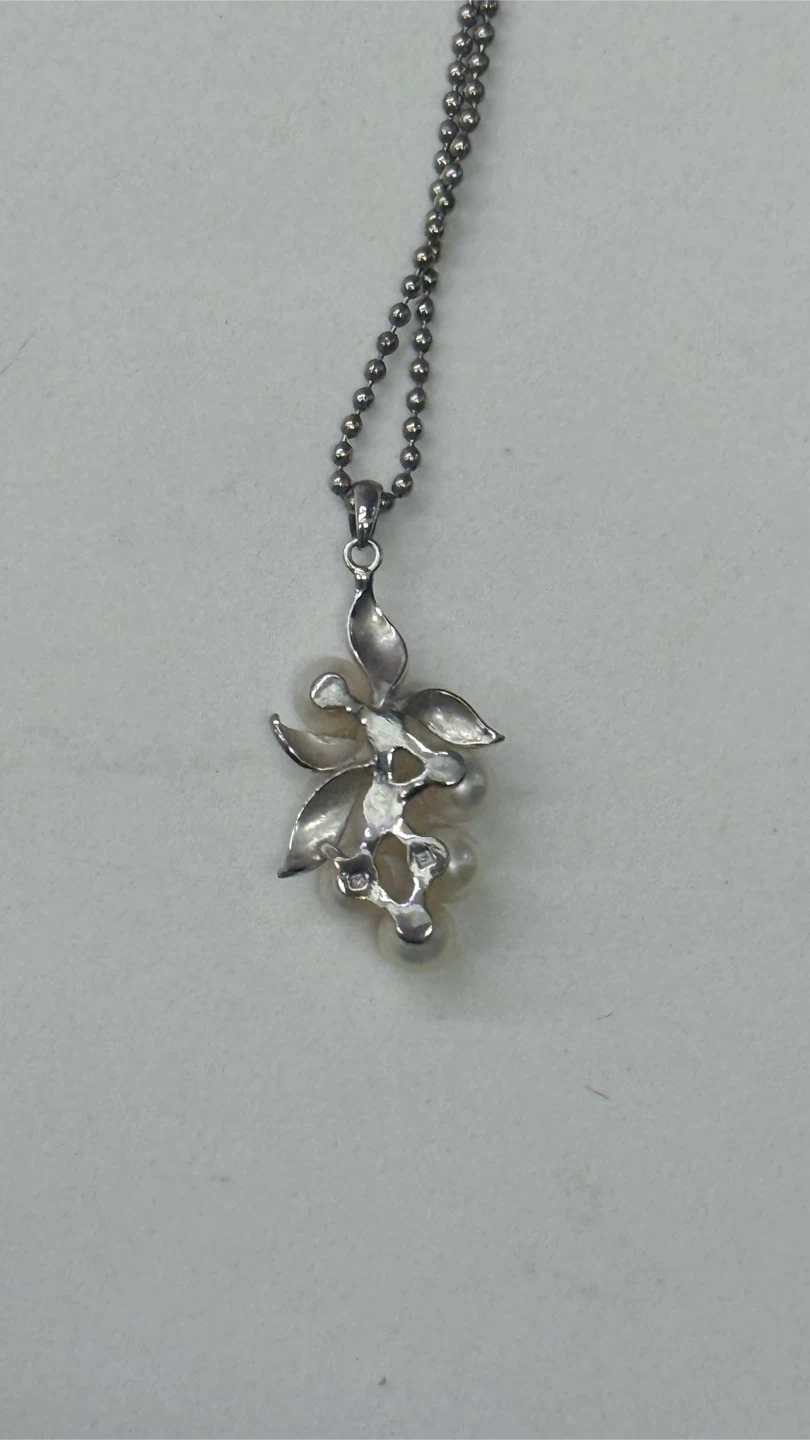 Mikomoto Pearl Grape Cluster Pendant Necklace - photo 3