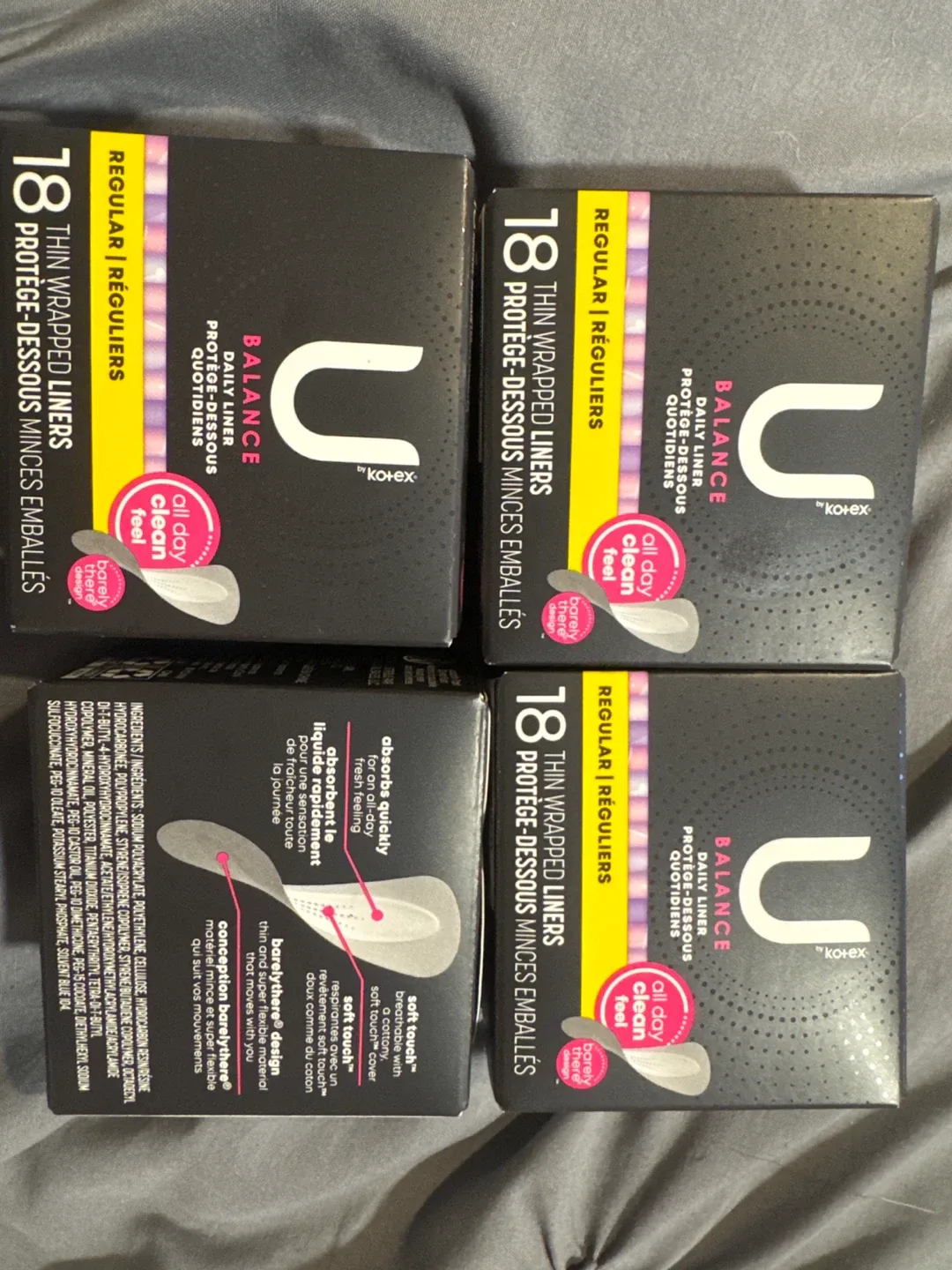 U by Kotex Balance Liners - 18 Count thumbnail