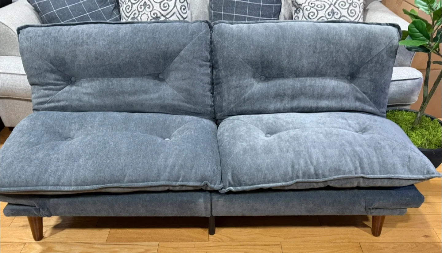 Linsy Home 70" Grey Chenille Convertible Futon Sofa Bed image indicator(6)