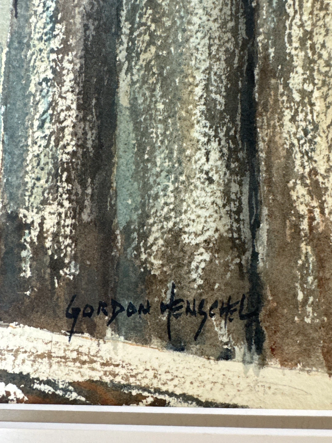 Gordon Henschel "Boom & Rust" Watercolour Painting - photo 2