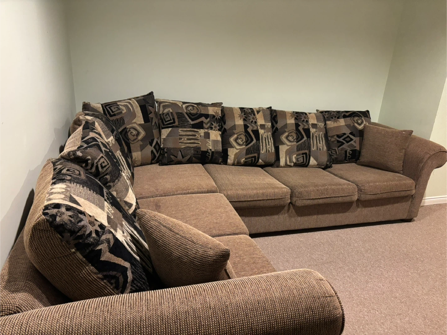 Sectional double sofa bed