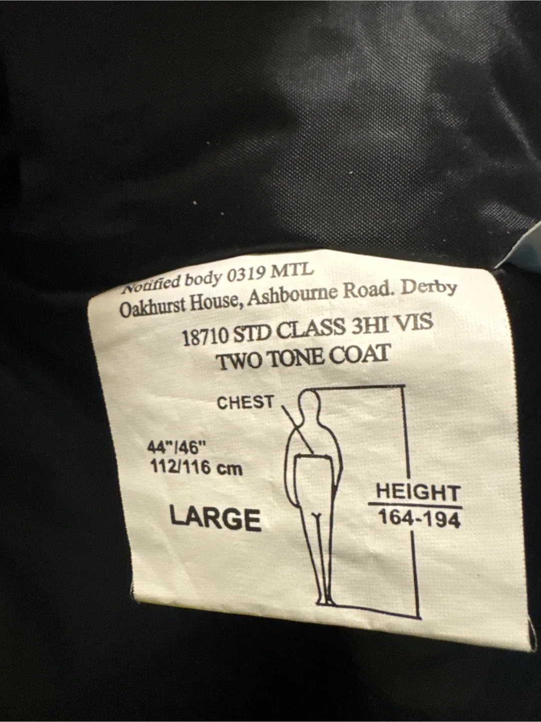 Arco Hazard Protection Two Tone Coat - Size Large image indicator(5)