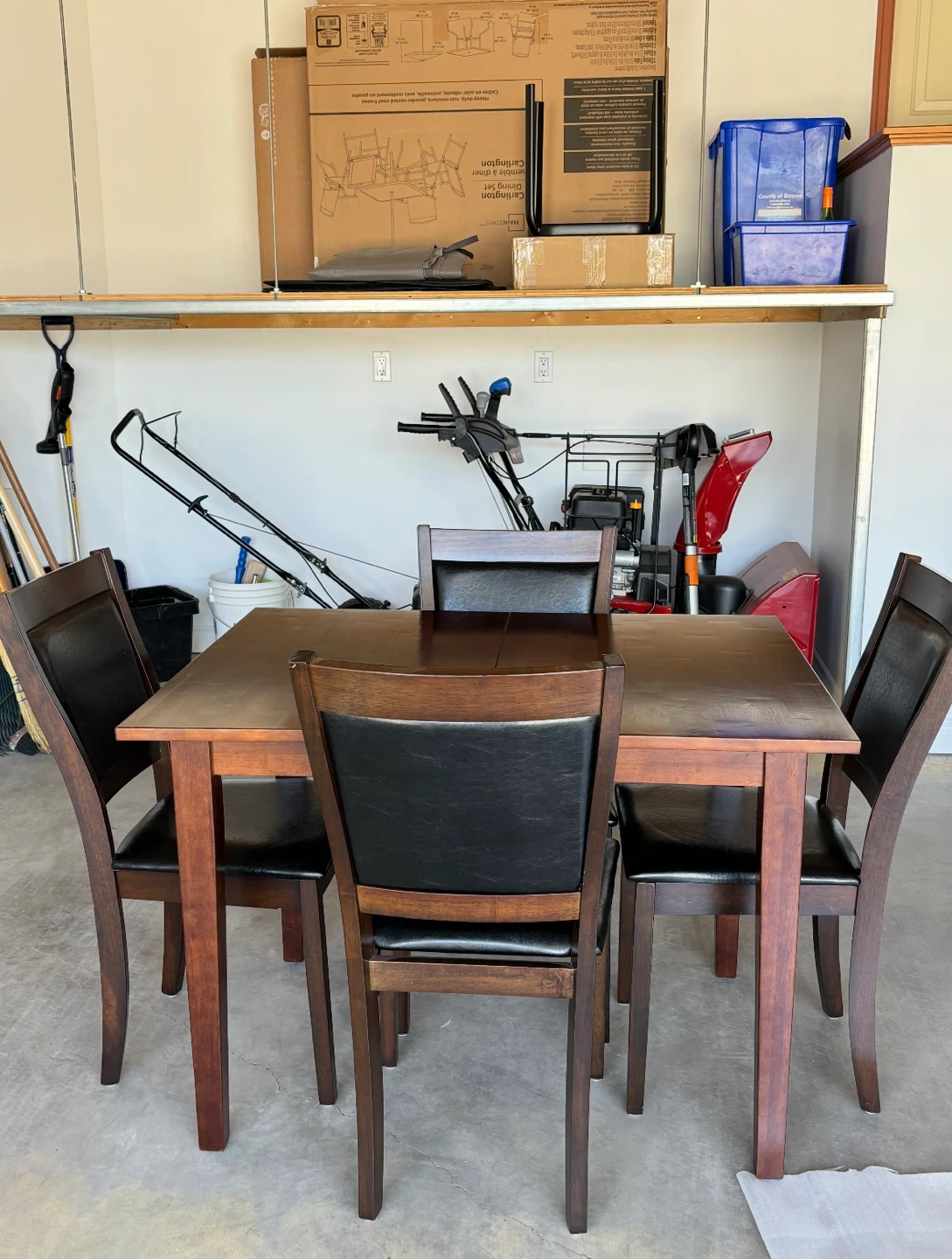 Dining Table Set with 4 Chairs