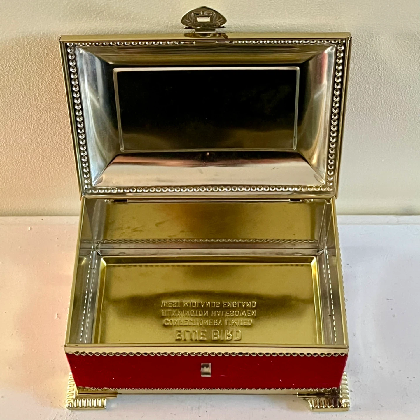 Blue Bird Confectionery Tall Ship Treasure Chest Tin - photo 3