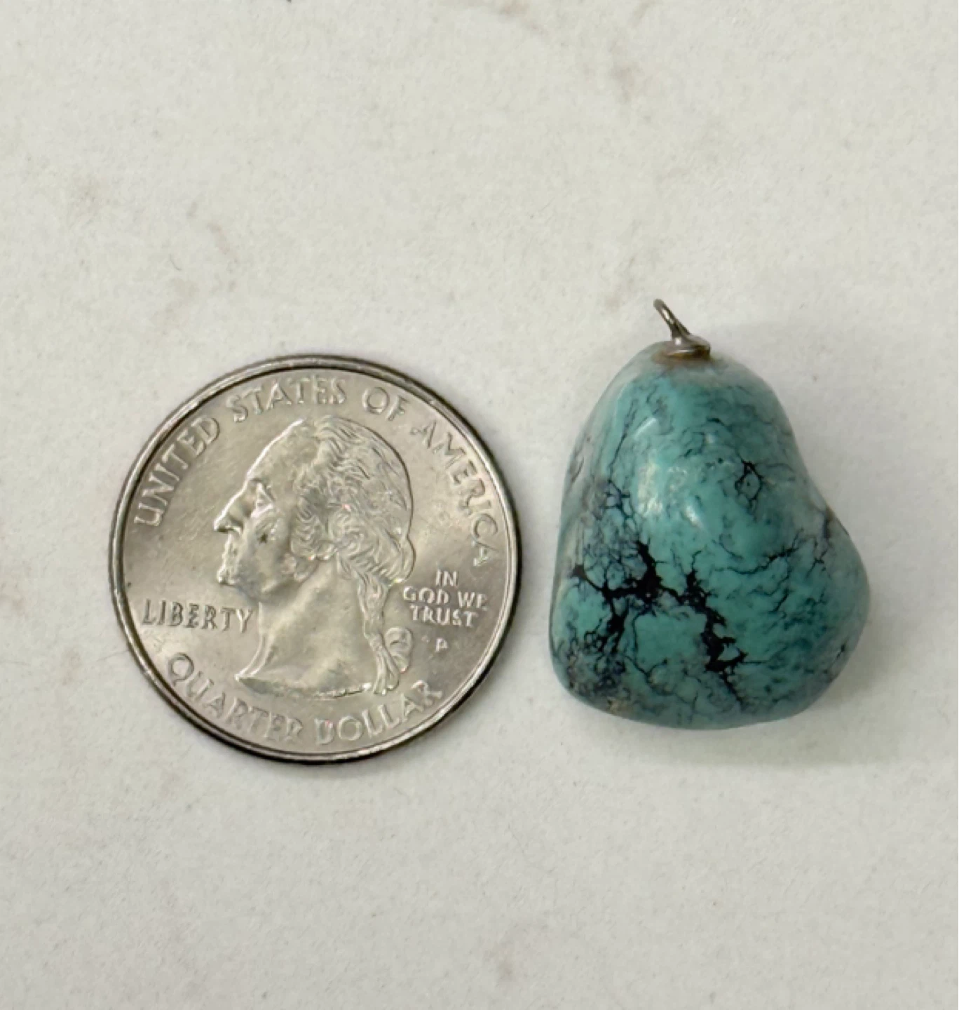 Turquoise stone pendant - photo 3