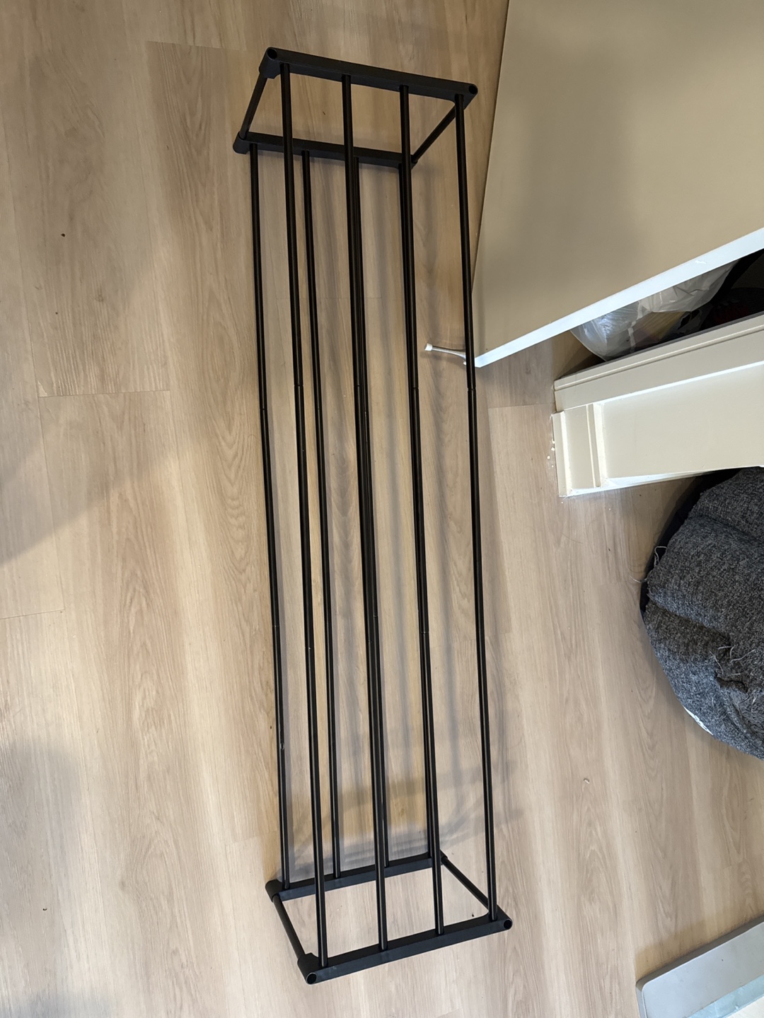 Black Metal Shoes Rack