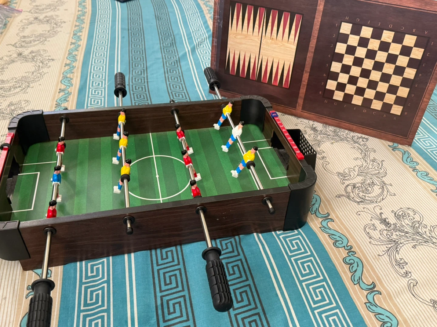 Multi-Game Table: Foosball, Chess, Ping Pong
