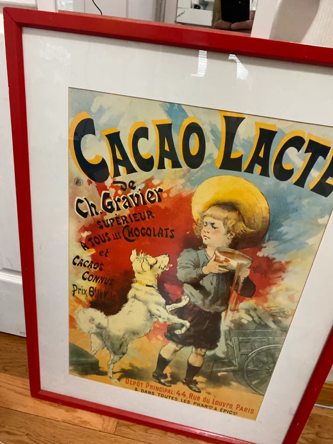 Cacao Lacte Framed Vintage Print image indicator(2)