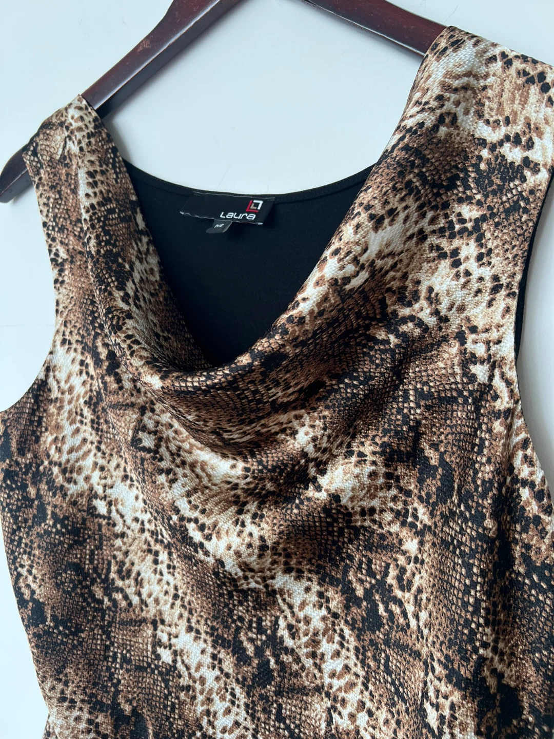 Laura Women's Snakeskin Print Top - Size S - photo 2
