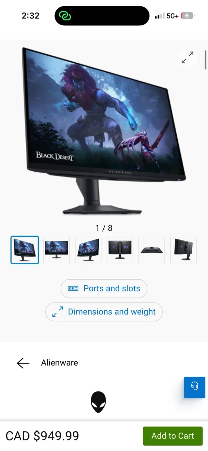 Alienware Gaming Monitor image indicator(2)