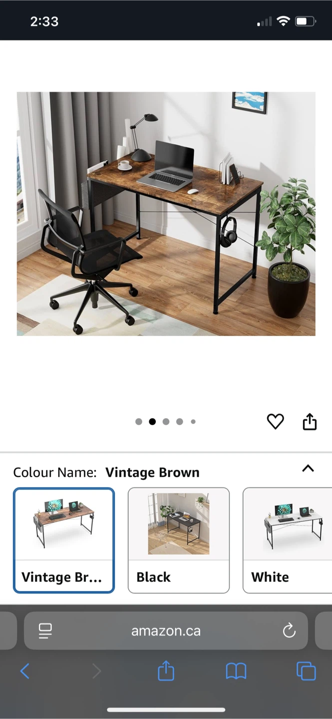 Vintage Brown Desk (31.5") - photo 2