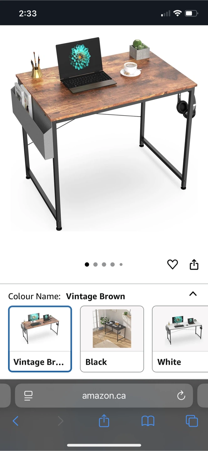 Vintage Brown Desk (31.5") - photo 3